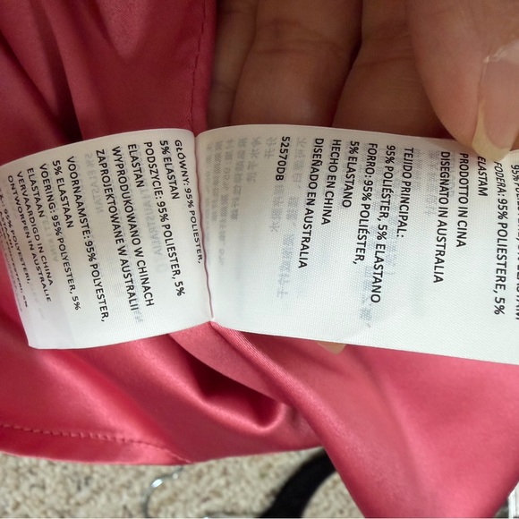 Bardot Kristen peplum midi dress melon color size 6 - Picture 9 of 9